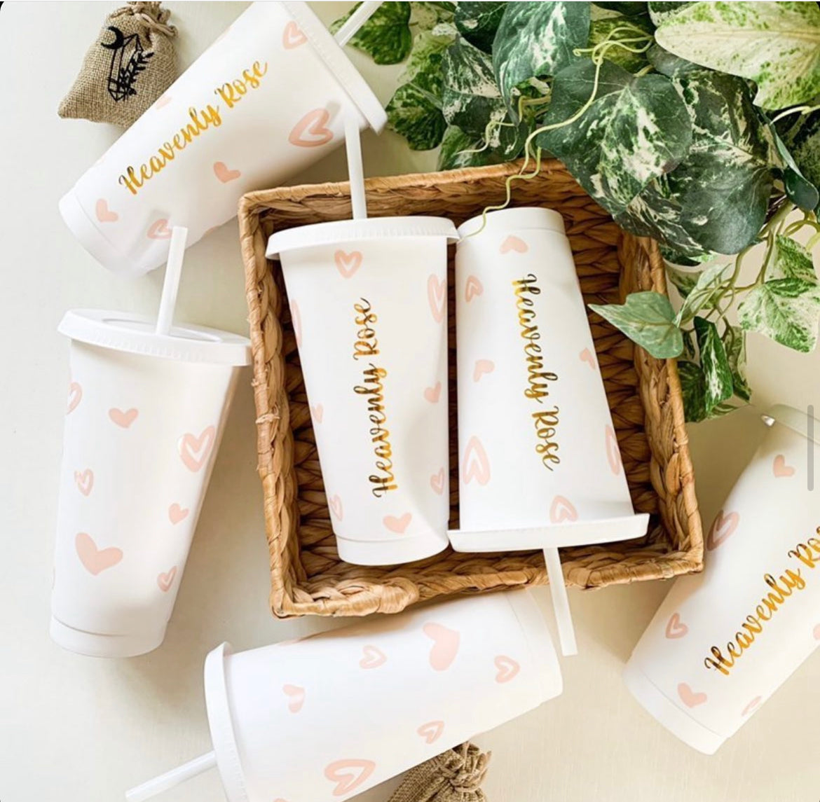 Heavenly Rose Cold Cups